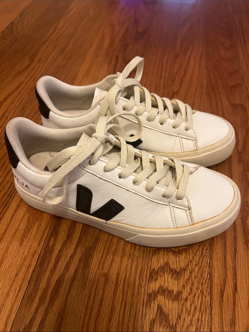 Veja Campo White Leather Sneakers Chrome Free size 6.5